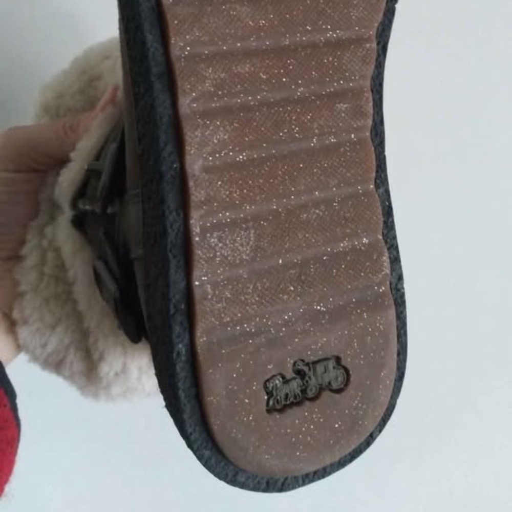 Coach Moto Genuine Shearling Boots size  8B - Picture 5 of 10
